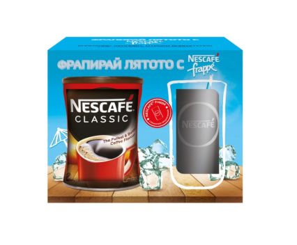 Разтворимо Кафе Nescafe Classic 250 г + Фрапе Чаша