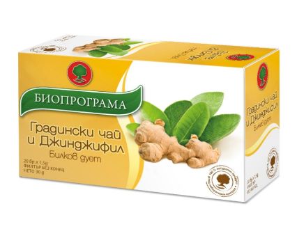 Чай Биопрограма Градински и Джинджифил 20 бр х 1.5 г