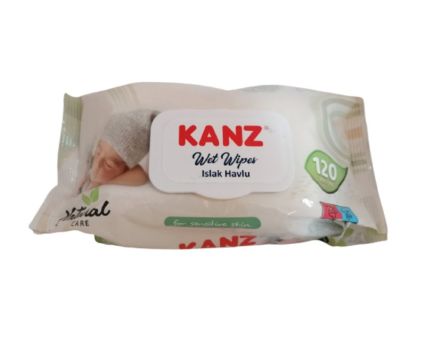 Бебешки Влажни Кърпички KANZ Sensitive 120 бр