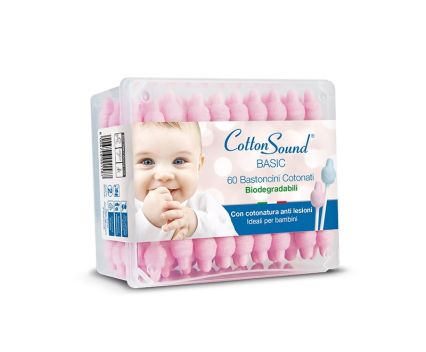 Бебешки Клечки за Уши Cotton Sound розови 60 бр