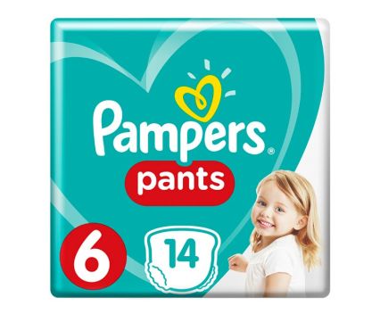 Бебешки Гащички Pampers Pants S6 XL 15+ кг 14 бр