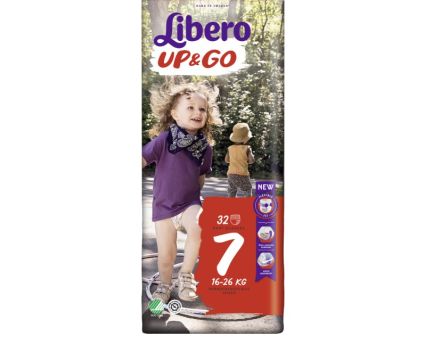 Бебешки Гащички Lіbеrо Uр&Gо (7) 16-26 кг 32 бр