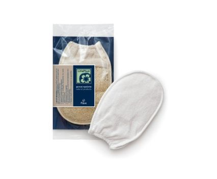 Естествена Гъба за Тяло LifoPlus Classic Deluxe с Натурална Луфа и Памук 1 бр