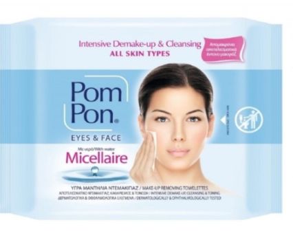 Мокри Кърпи с Мицеларна Вода за Дегримиране Pom Pon 20 бр