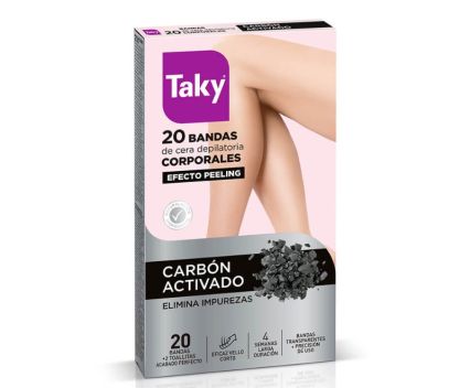Депилиращи ленти Taky Charcoal за Тяло 20 бр