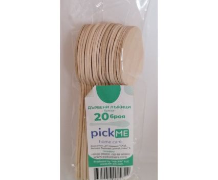 Дървени Лъжици Pick Me 16.5 см 20 бр