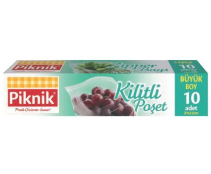 Пликове за Съхранение Piknik с Цип 31 х 23 см 10 бр