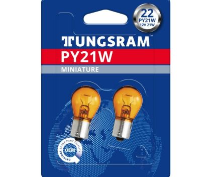 Автомобилна Крушка TUNGSRAM 1056   PY21W 12V 2 бр