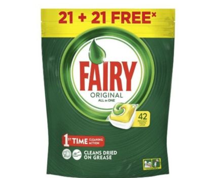 Таблетки за Съдомиялна Fairy Original All in one Lemon 42 бр