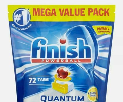 Таблетки за Съдомиялна Finish Quantum Powerball Lemon 72 бр