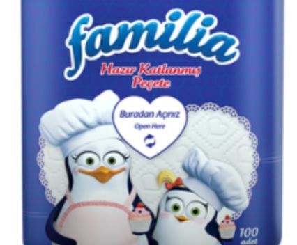 Салфетки Familia Сгънати 100 бр