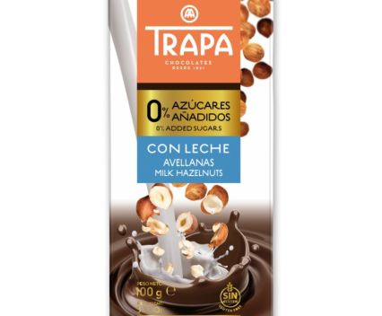 Млечен Шоколад без Захар с Лешник Trapa 100 г