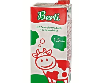 Прясно Мляко UHT Berti 1.5% 1 л