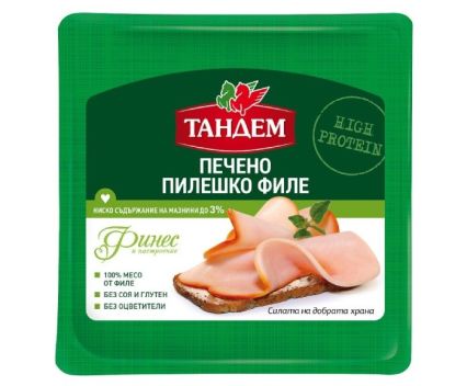 Печено Пилешко Филе Без Глутен Тандем Слайс 120 г