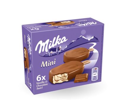 Сладолед Milka Mini Stick multipack 6 бр х 50 мл