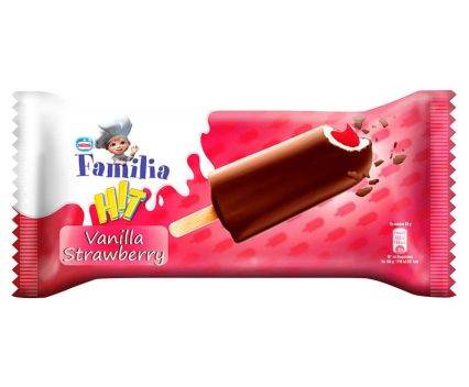 Сладолед Familia Hit Ванилия и Ягода 58 г