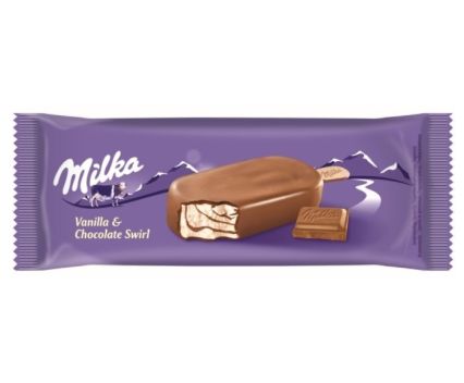 Сладолед Ванилия и Шоколад Milka 100 г