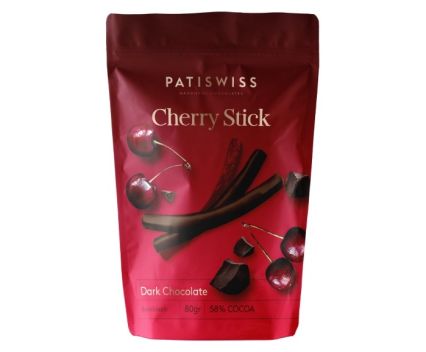 Черешови Пръчици с Черен Шоколад PatiSwiss 80 г