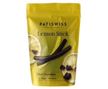 Лимонови Пръчици с Черен Шоколад PatiSwiss 80 г