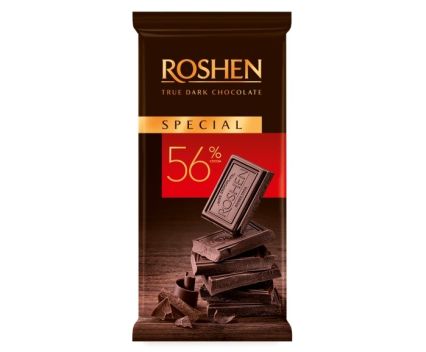 Черен Шоколад Roshen Special 56% 85 г