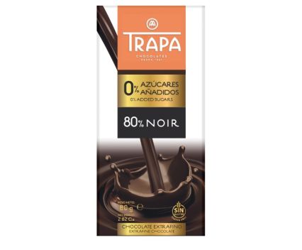 Натурален Шоколад Trapa 80 % 80 г