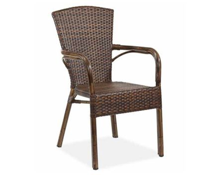 Градинско кресло имитация ратан/бамбук