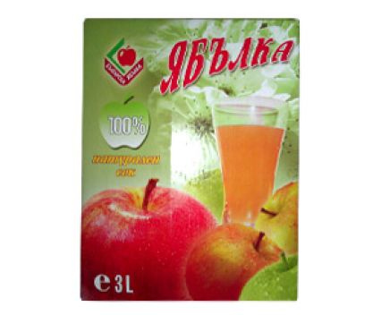 Натурален сок от кюстендилска ябълка  Багра 3 л