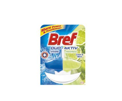Ароматизатор за тоалетна чиния Bref Duo Aktiv Lime & Mint 50 мл