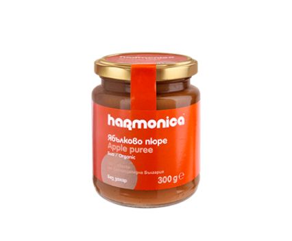 Био ябълково пюре Harmonica без захар 300гр