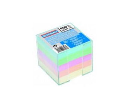 Куб хартиен цветен с подложка 