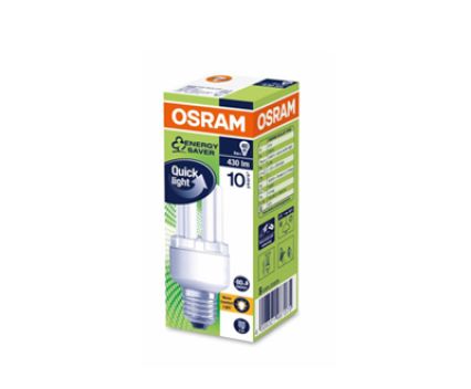 Енергоспестяваща крушка Osram Quick Light Е14 8W/ 827 стик 1бр топла светлина 