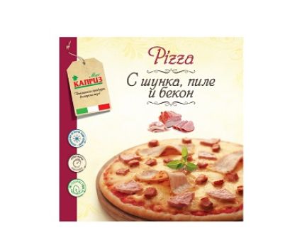 Пица с шунка пиле и бекон Мис Каприз 350 гр