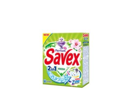 Прах за пране Savex 2in1 Fresh 3 пр. 300 г