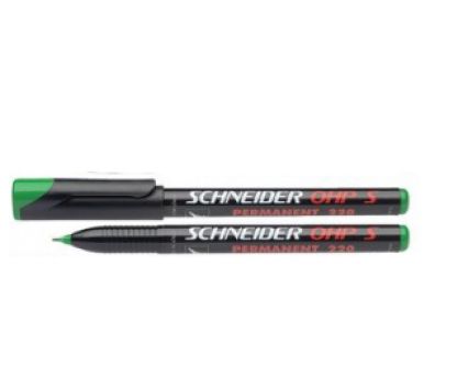 Перманентен маркер Schneider OHP 0.4 зелен