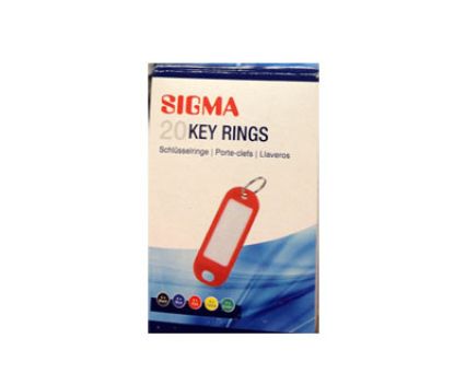 Ключодържатели цветни Sigma 20 бр