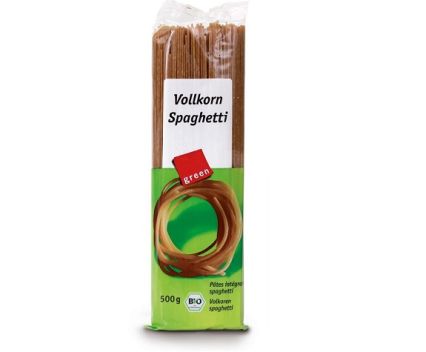 Био пълнозърнести спагети Green 500гр