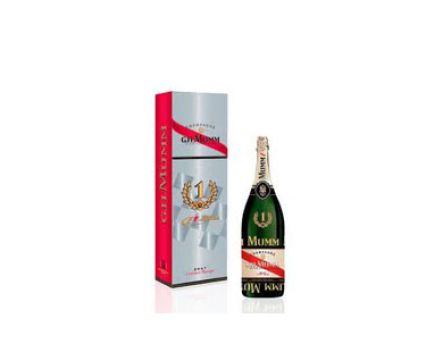Шампанско G.H. Mumm Cordon Rouge Brut 0.75л + 2 чаши