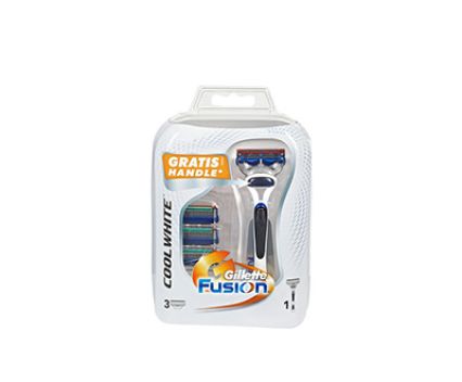 Самобръсначка Gillette Fusion Cool White 1бр + 3 ножчета