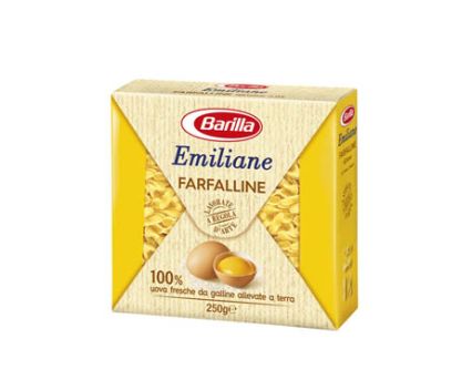 Паста Фарфалини Emiliane с яйца Barilla 250гр PR