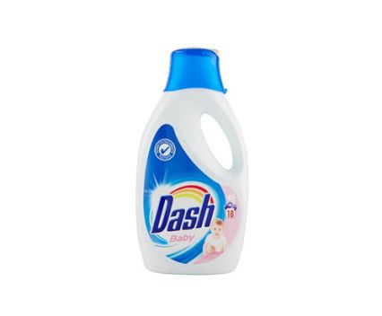 Течен препарат за пране Dash Baby, Италия 18 пранета PR