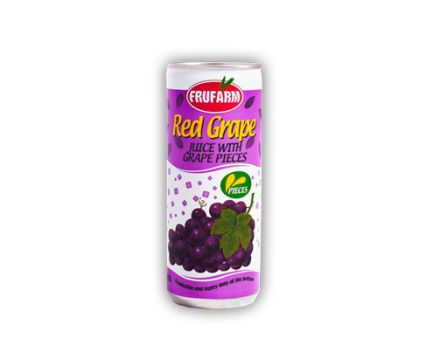 Сок от червено грозде с парченца плод Frufarm 0.24л