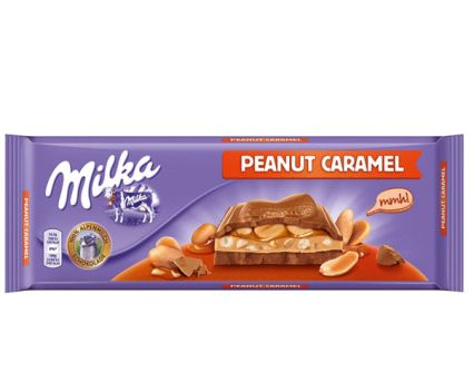 Млечен Шоколад с Фъстъци и Карамел Milka 276 г