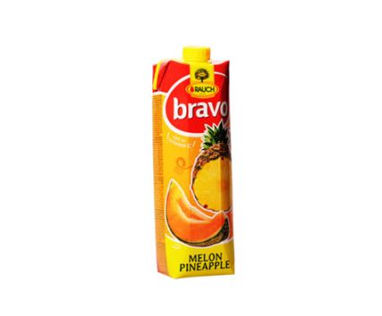 Сок Пъпеш и ананас 30% Rauch Bravo 1л