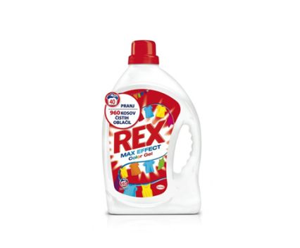 Течен перилен препарат за цветно пране REX Power Gel 2.64 л