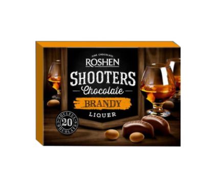 Шоколадови Бонбони Roshen Shooters Brandy 150 г