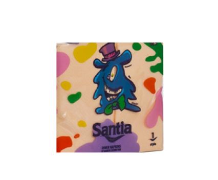 Салфетки Santia 33х33 100бр - розови
