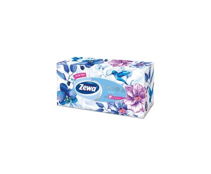 Кърпи за лице и ръце 3пл Zewa Deluxe Design цветя  90бр