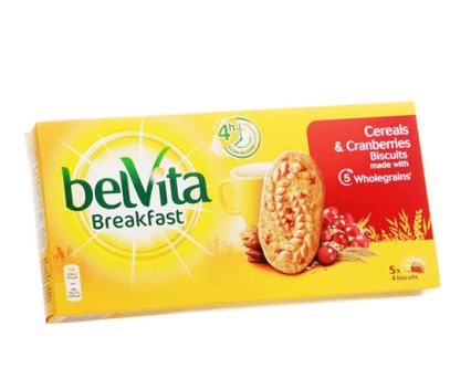 Бисквити с червени боровинки BelVita 250гр