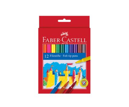 Флумастери Faber-Castell 12 цвята