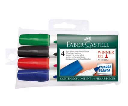 Маркери за бяла дъска Faber Castell 4 цвята